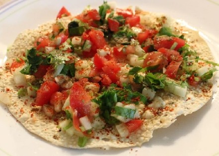 Roasted Masala Papad